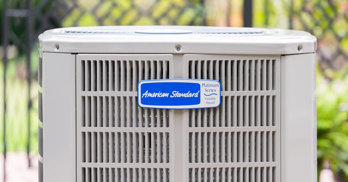 American Standard Platinum Series heat pump installed by Eagle AC