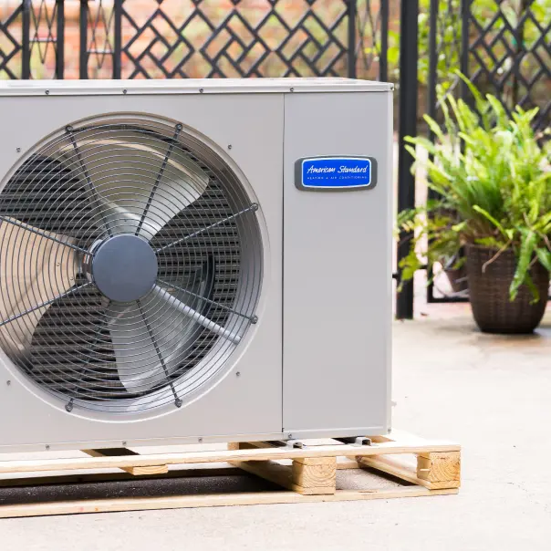 American Standard AC unit installed outside a Gainesville FL home by Eagle AC